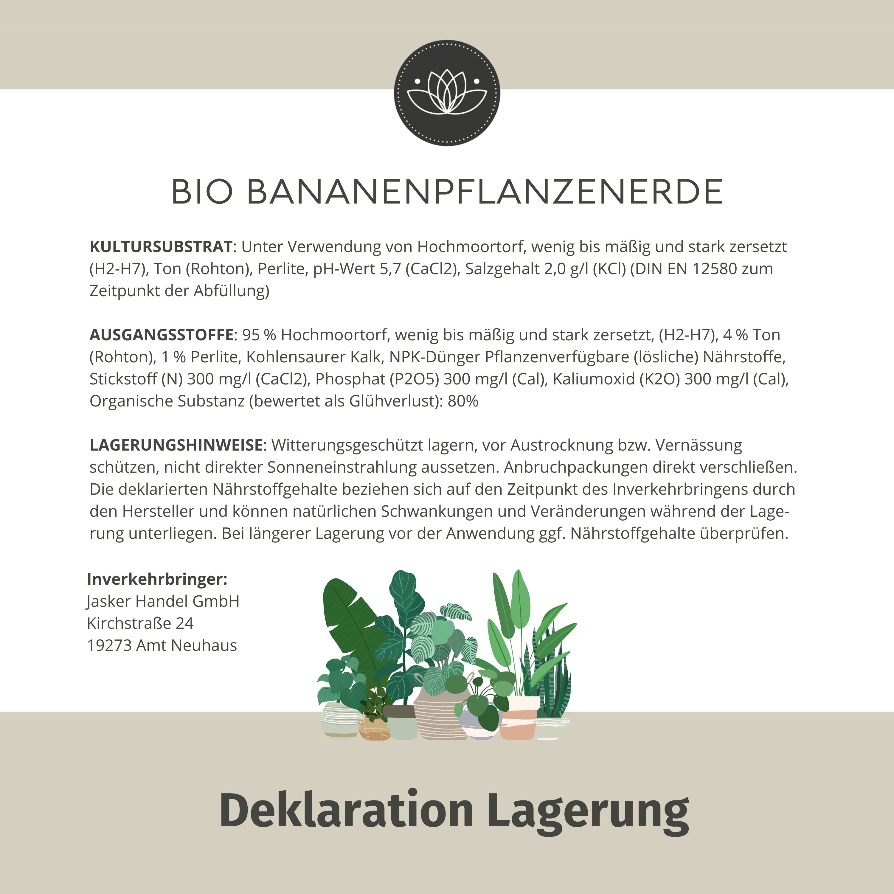 Bananenpflanzen Erde - 5L