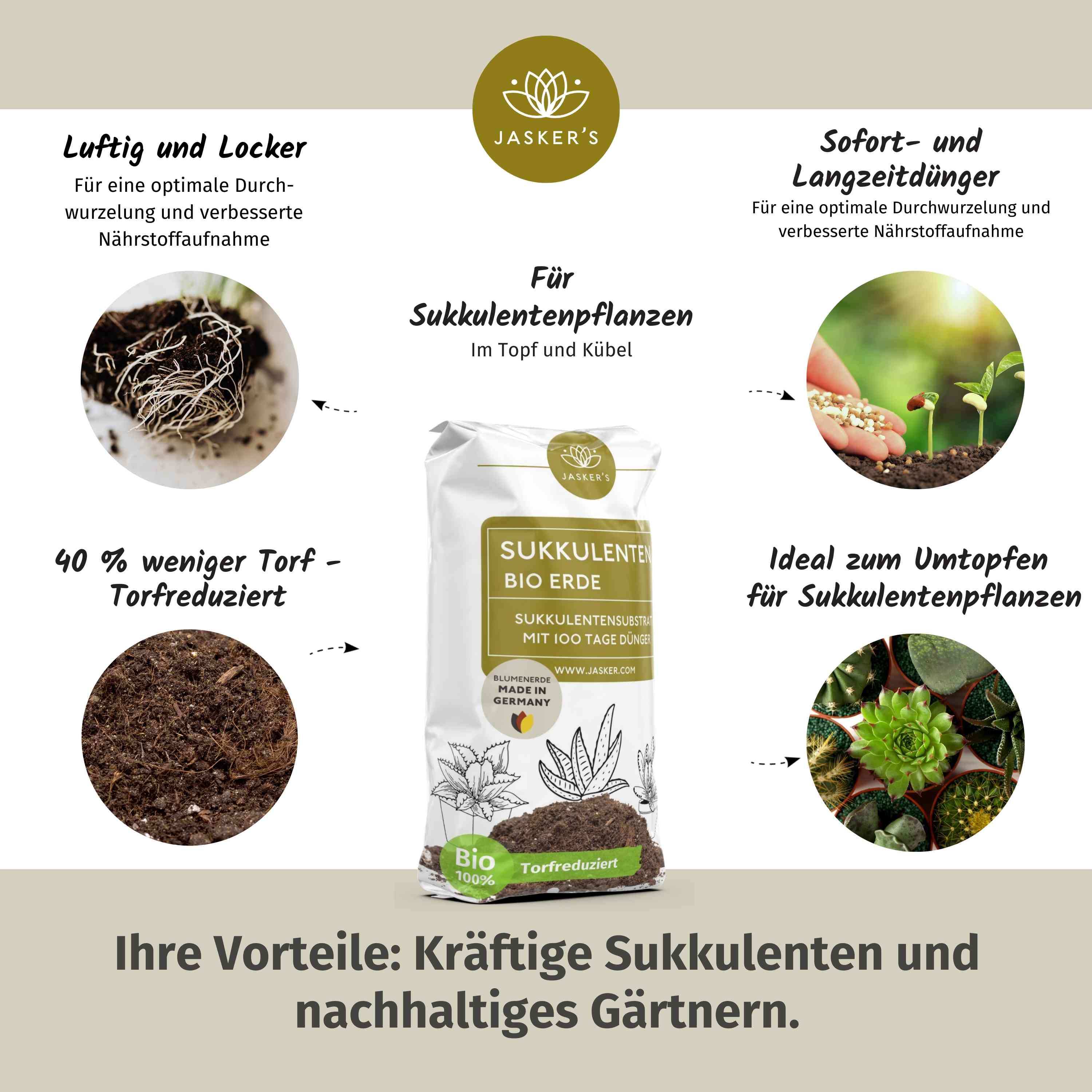 Sukkulentenerde 40 L mit Dünger