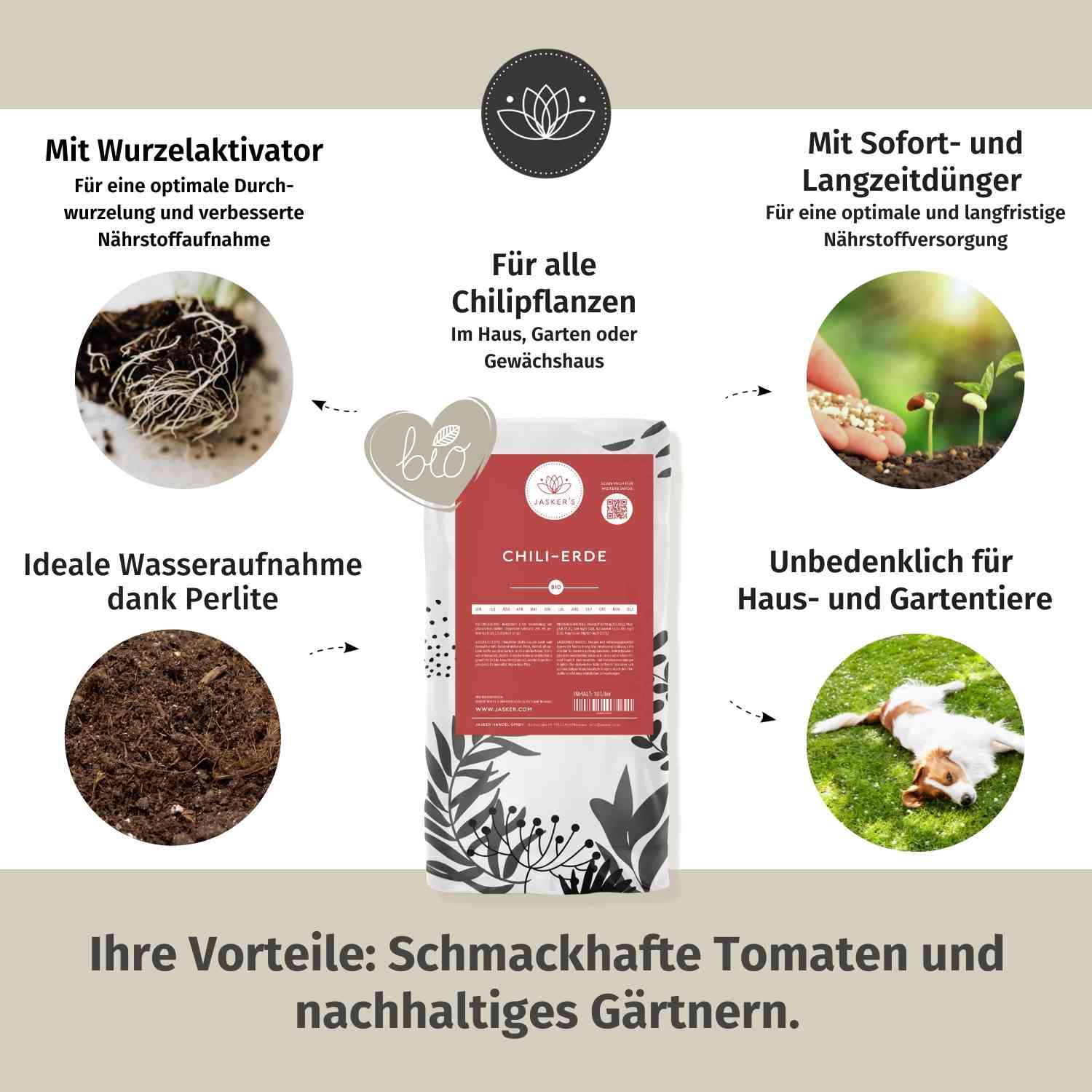 Chilierde Bio 10L - Erde für Chilis