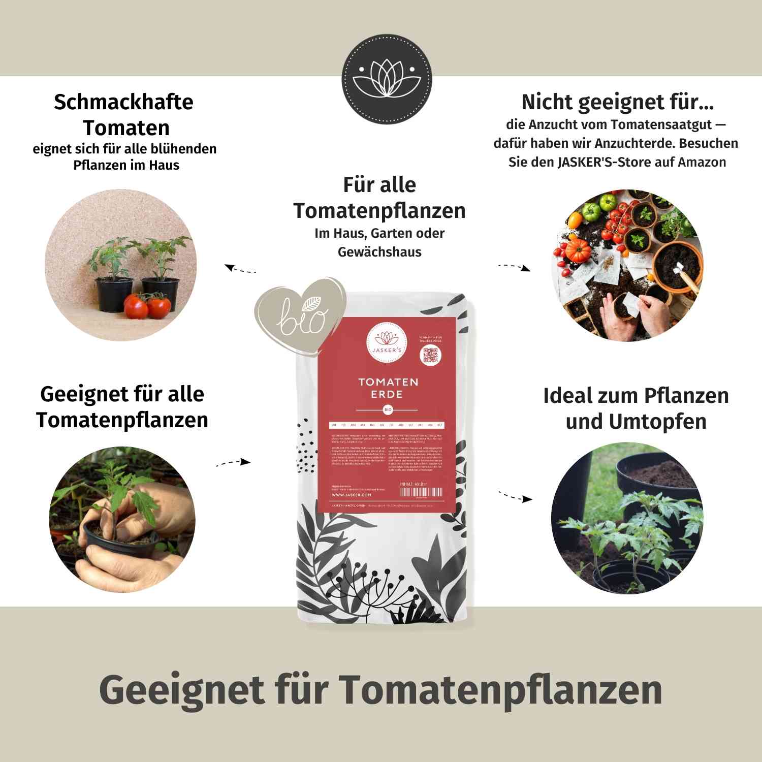 Tomatenerde Bio 30 L - Erde für Tomaten