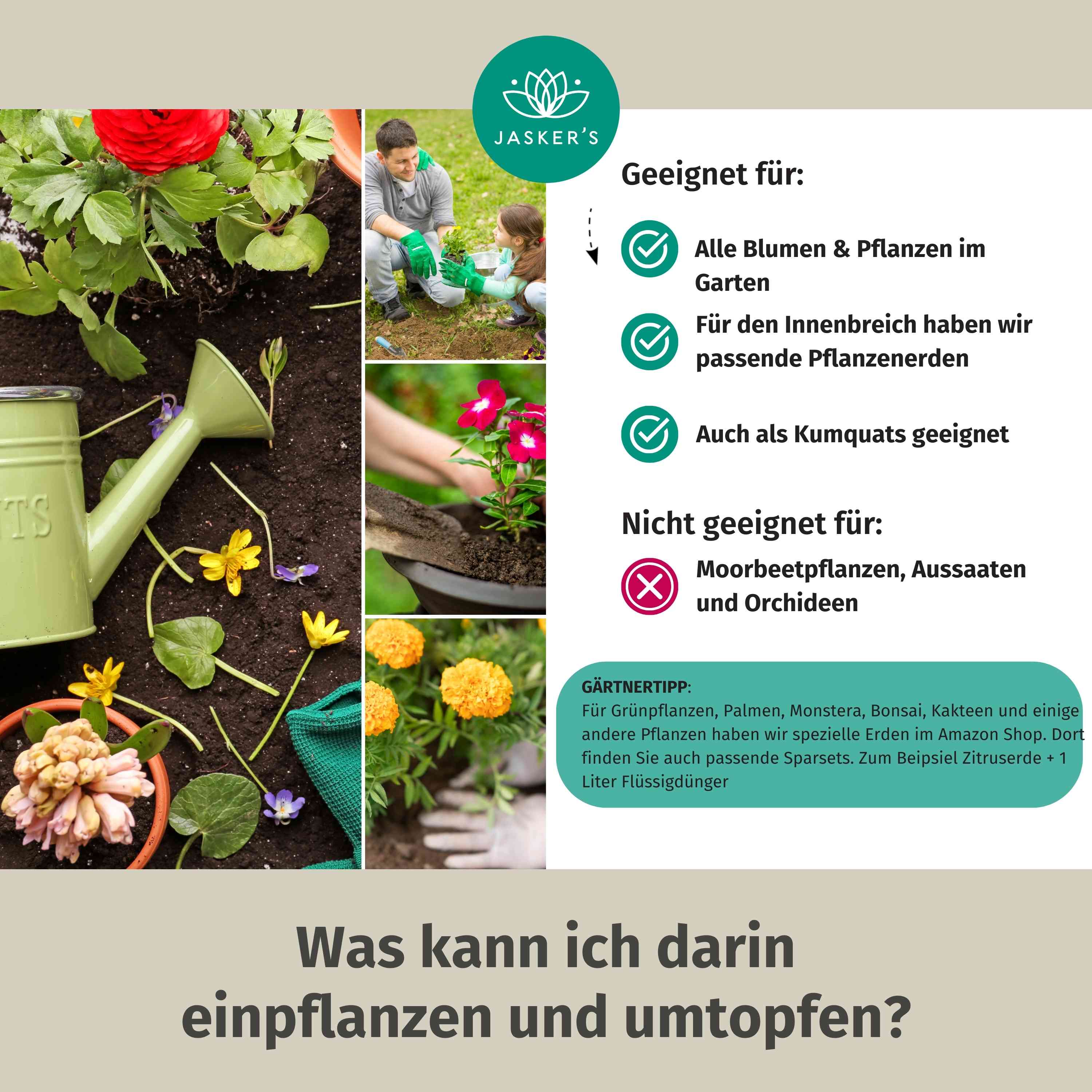 Blumenerde Bio 50 Liter - Erde für Pflanzen