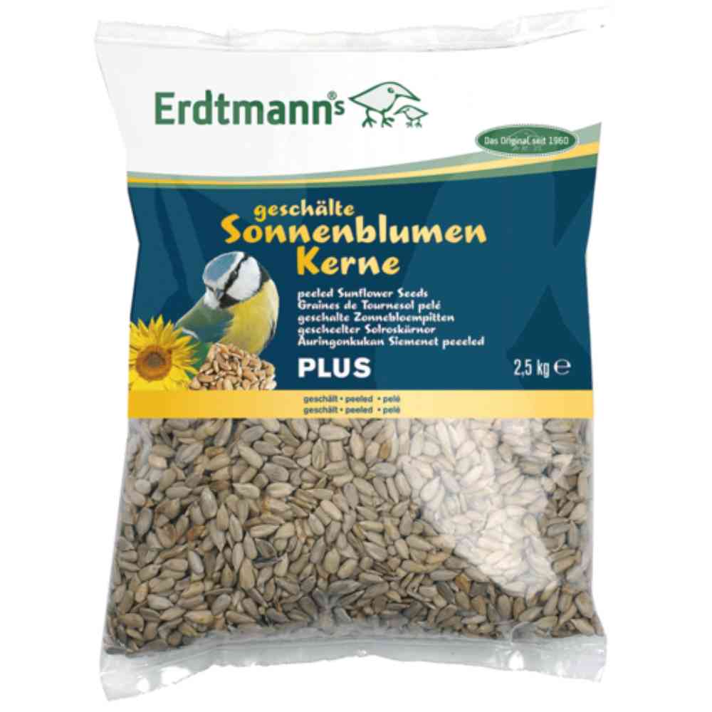 Erdtmann geschälte Sonnenblumenkerne PLUS 2,5 kg