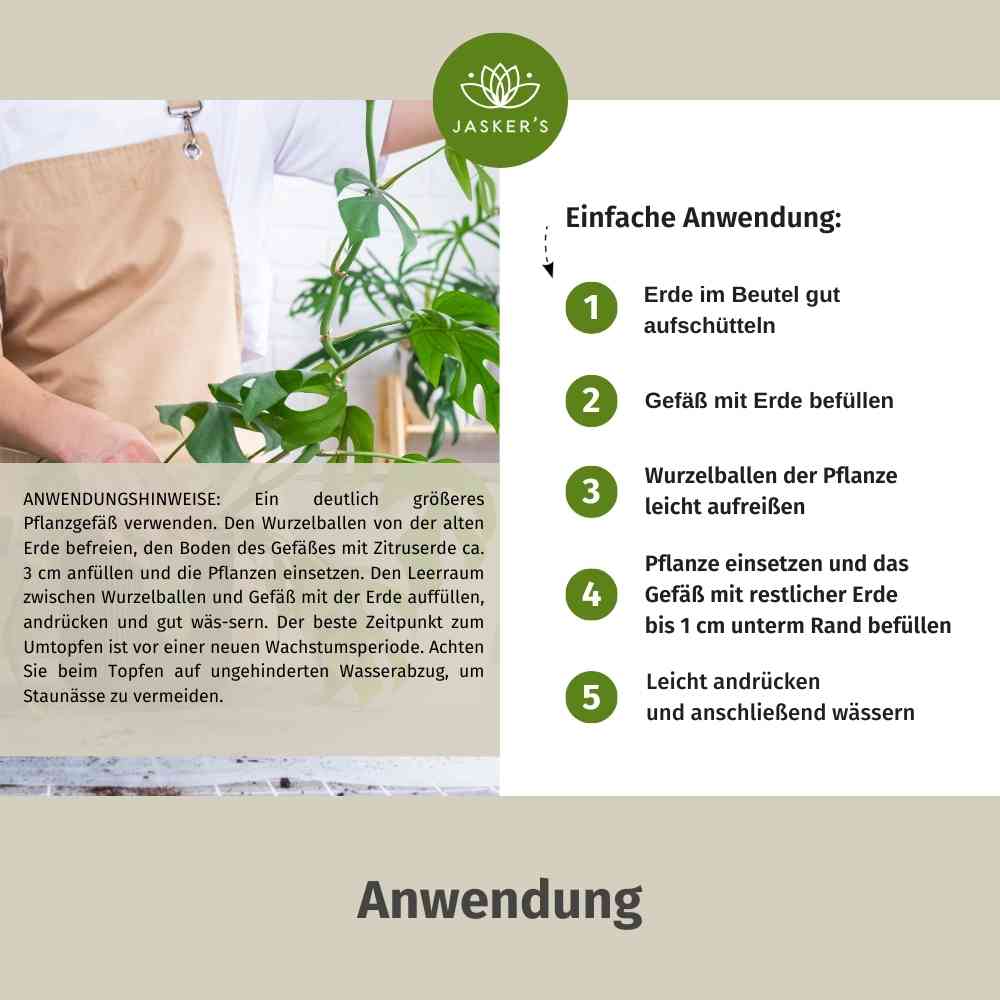 Monstera Erde 5 L - Bio Grünpflanzen Erde für Monstera Pflanzen