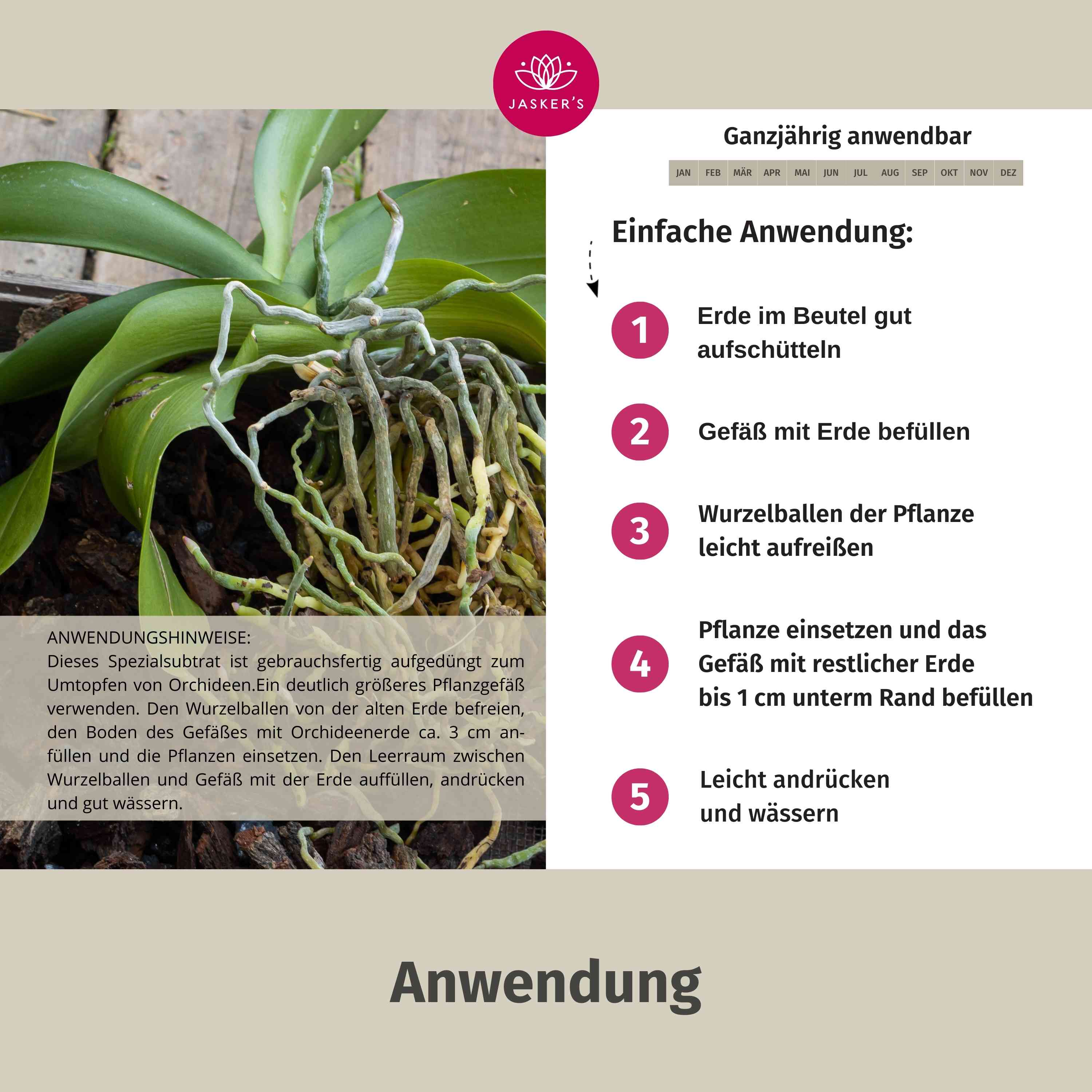 Orchideenerde 5 L - Erde für Orchideen