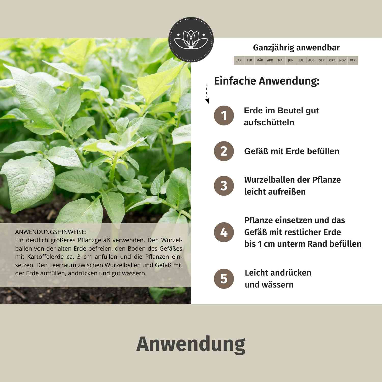 Kartoffelerde Bio - 20 L