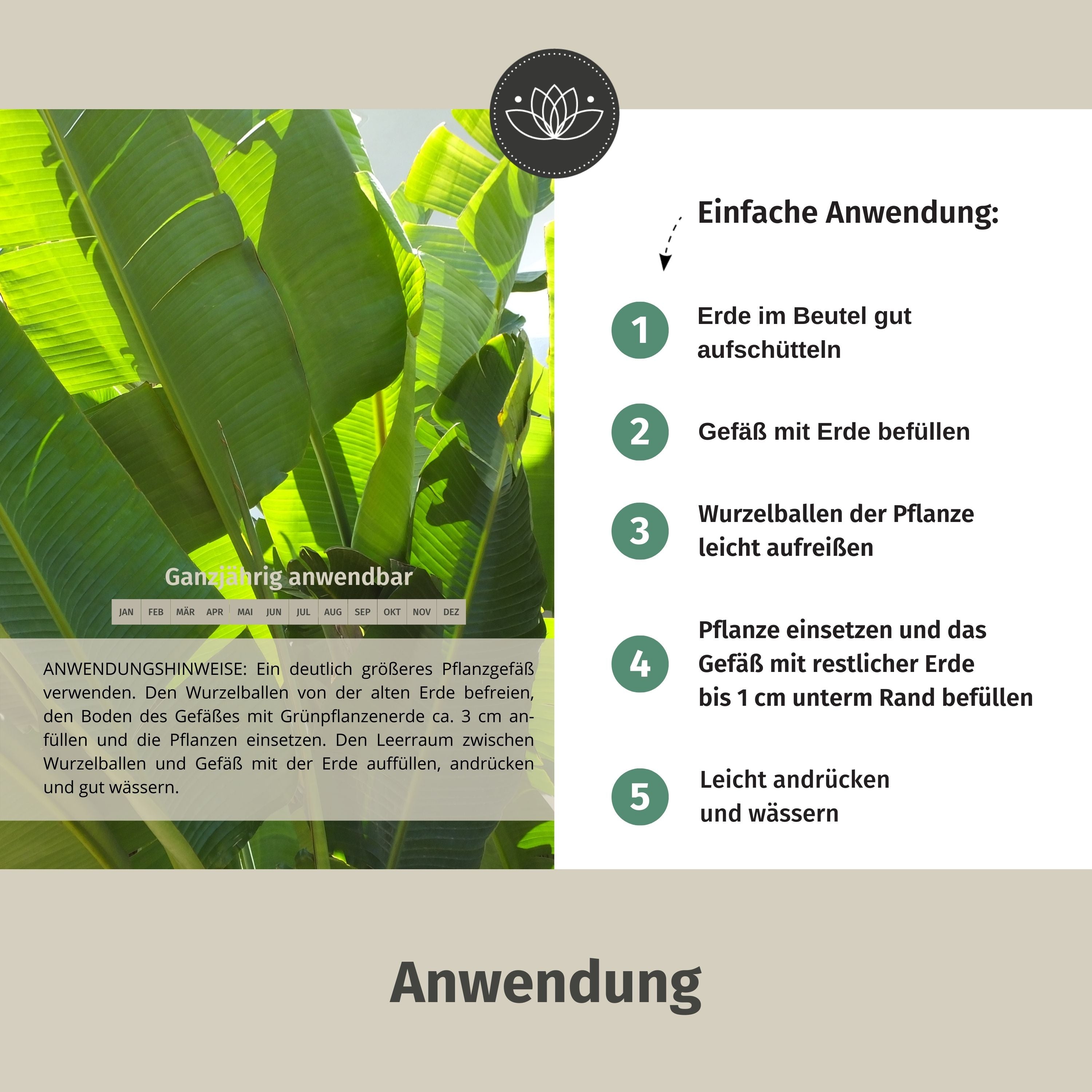 Bananenpflanzen Erde - 5L