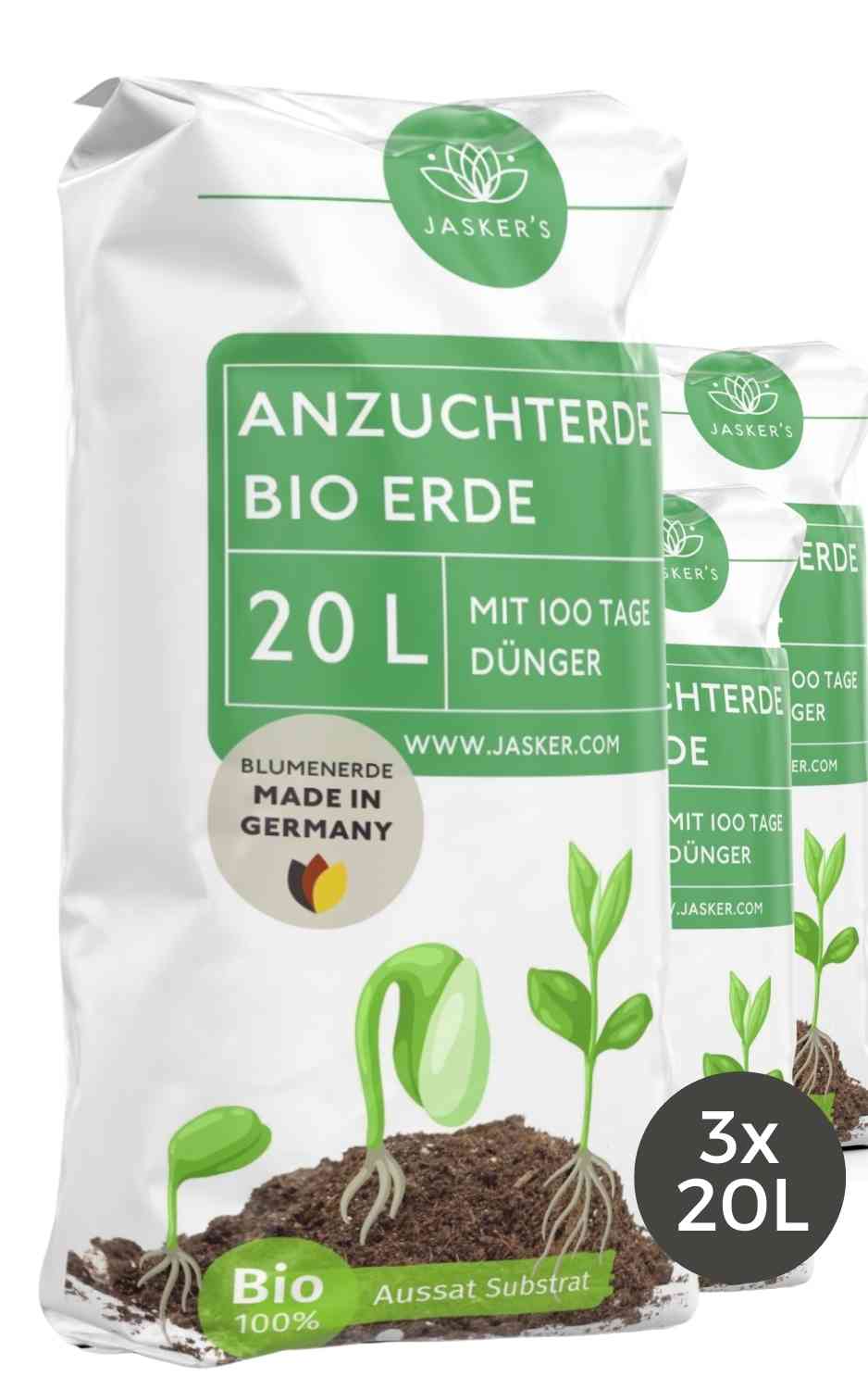 Anzuchterde Bio 60 L - Aussaaterde für Stecklinge & Samen