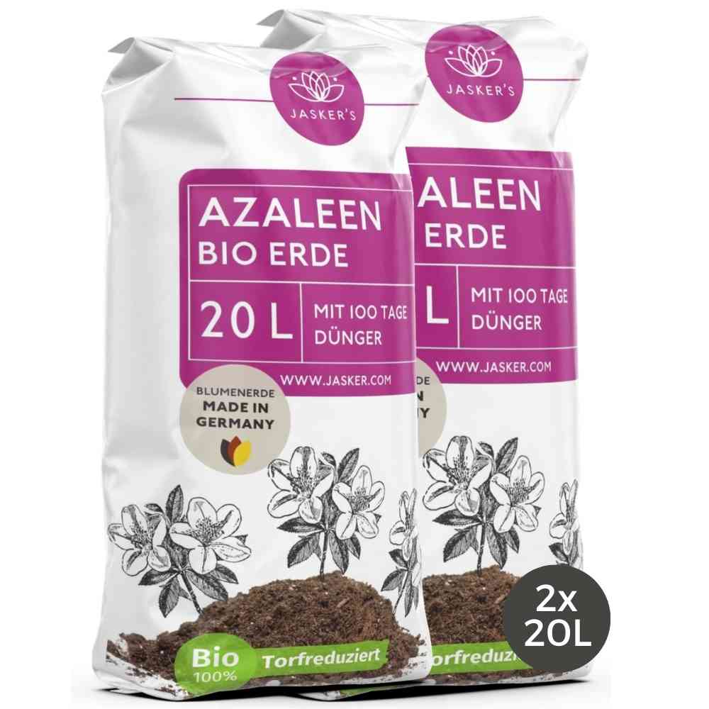 Azaleenerde Bio 40 L - Saure Erde mit 20% weniger Torf für Moorbeetpflanzen - Rhododendronerde