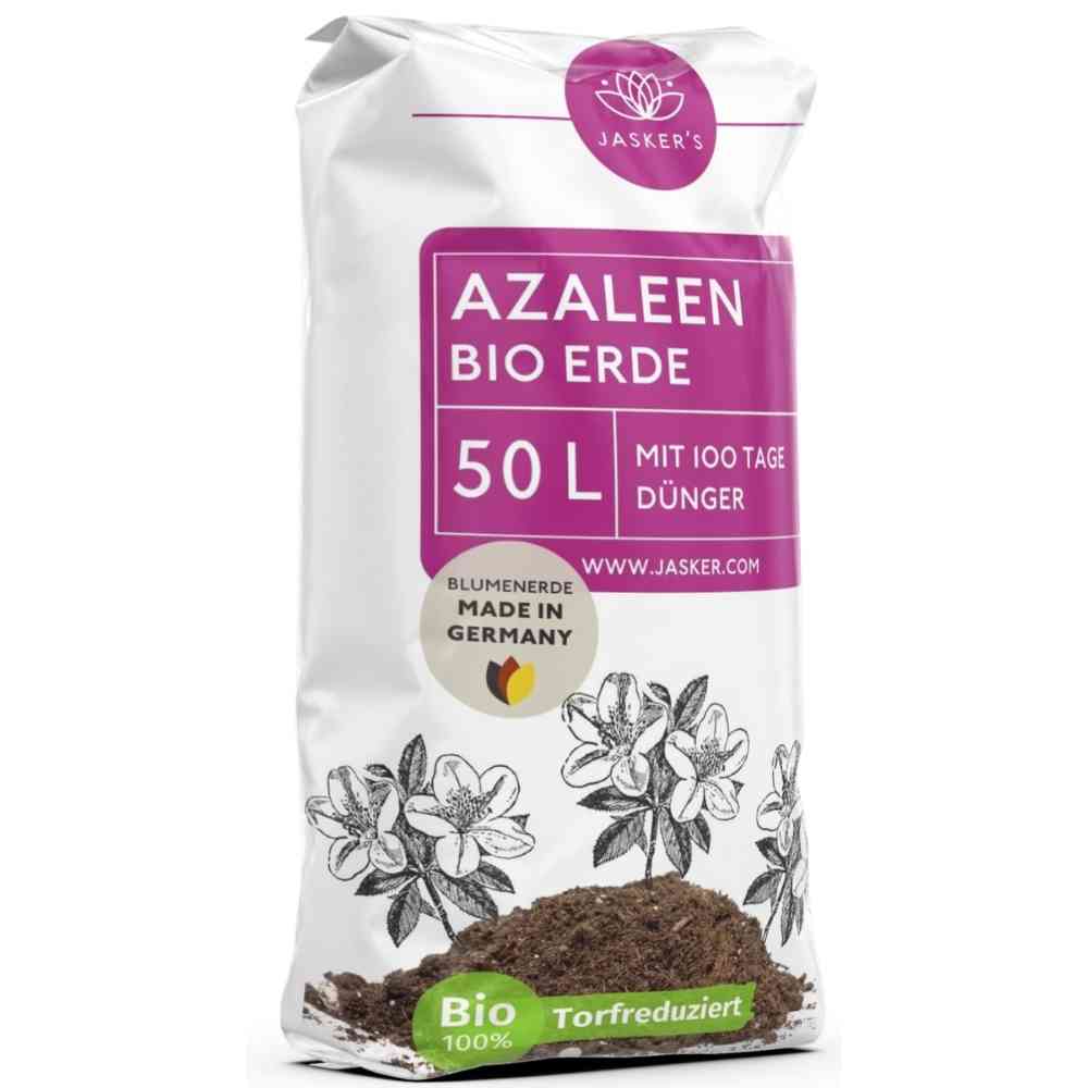 Azaleenerde Bio 50 L - Saure Erde mit 20% weniger Torf für Moorbeetpflanzen - Rhododendronerde