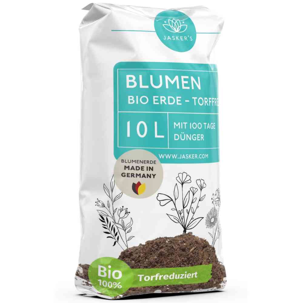 Blumenerde torffrei Bio 10 Liter - torffreie Erde für Pflanzen