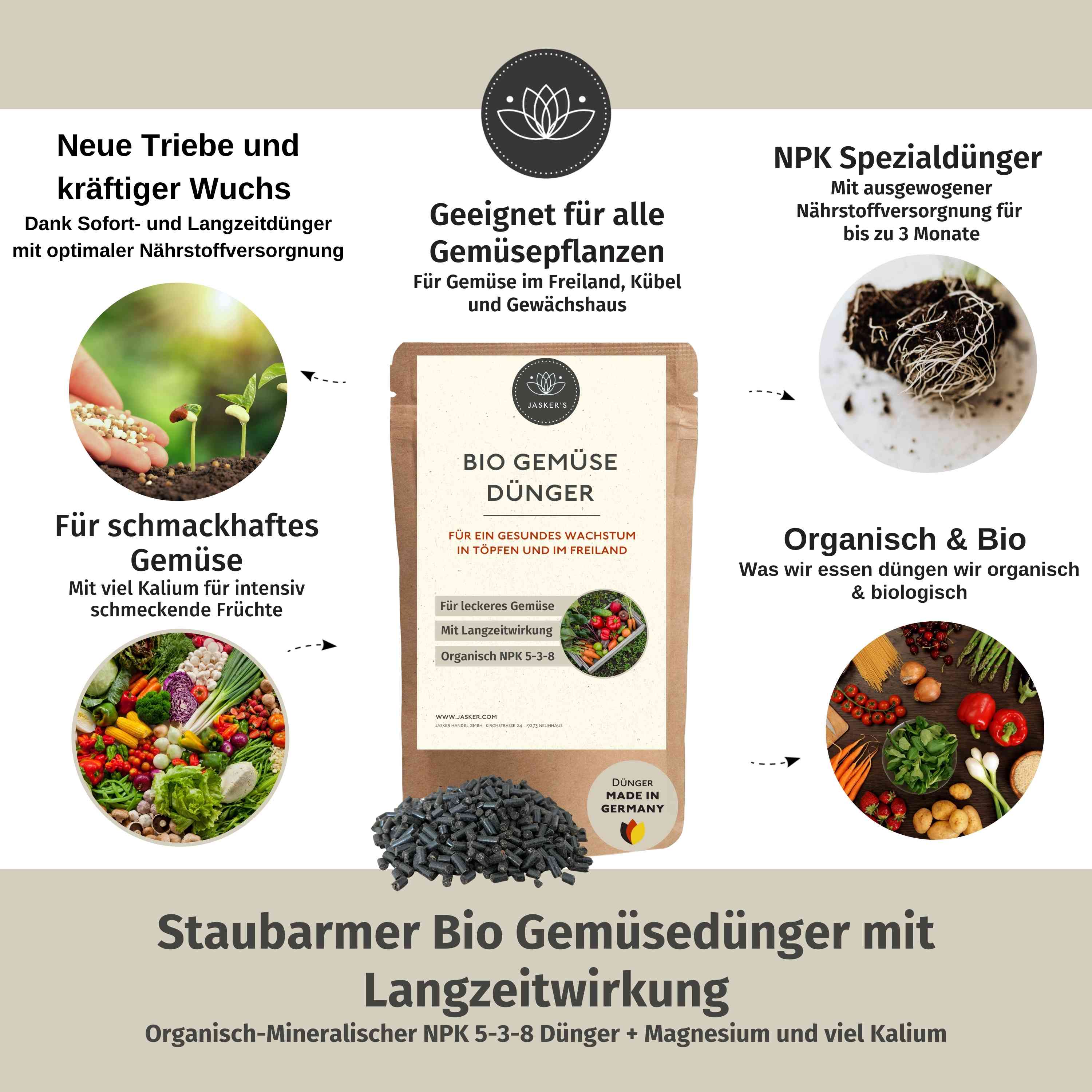 Gemüsedünger Bio Langzeit - 900 g