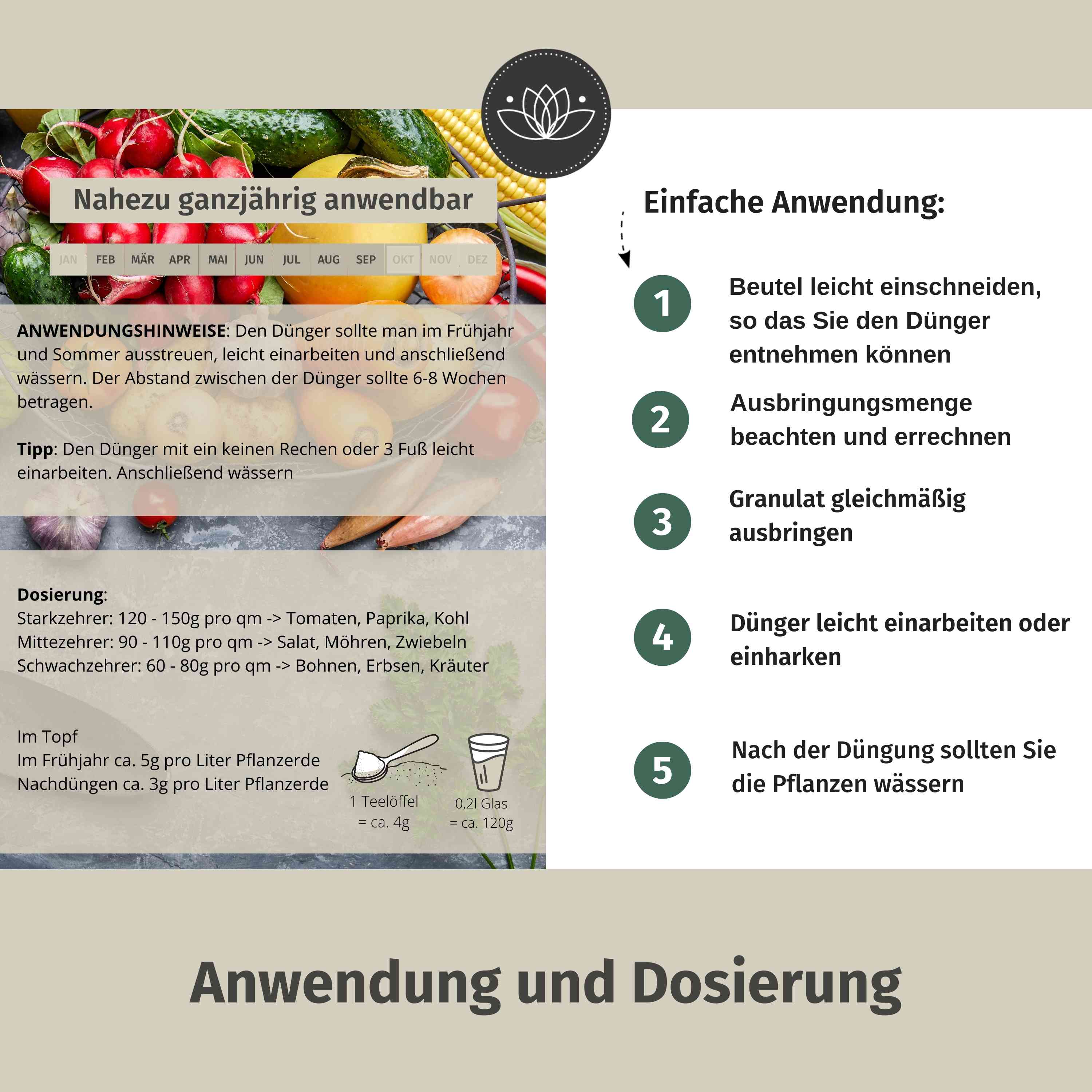 Gemüsedünger Bio Langzeit - 900 g