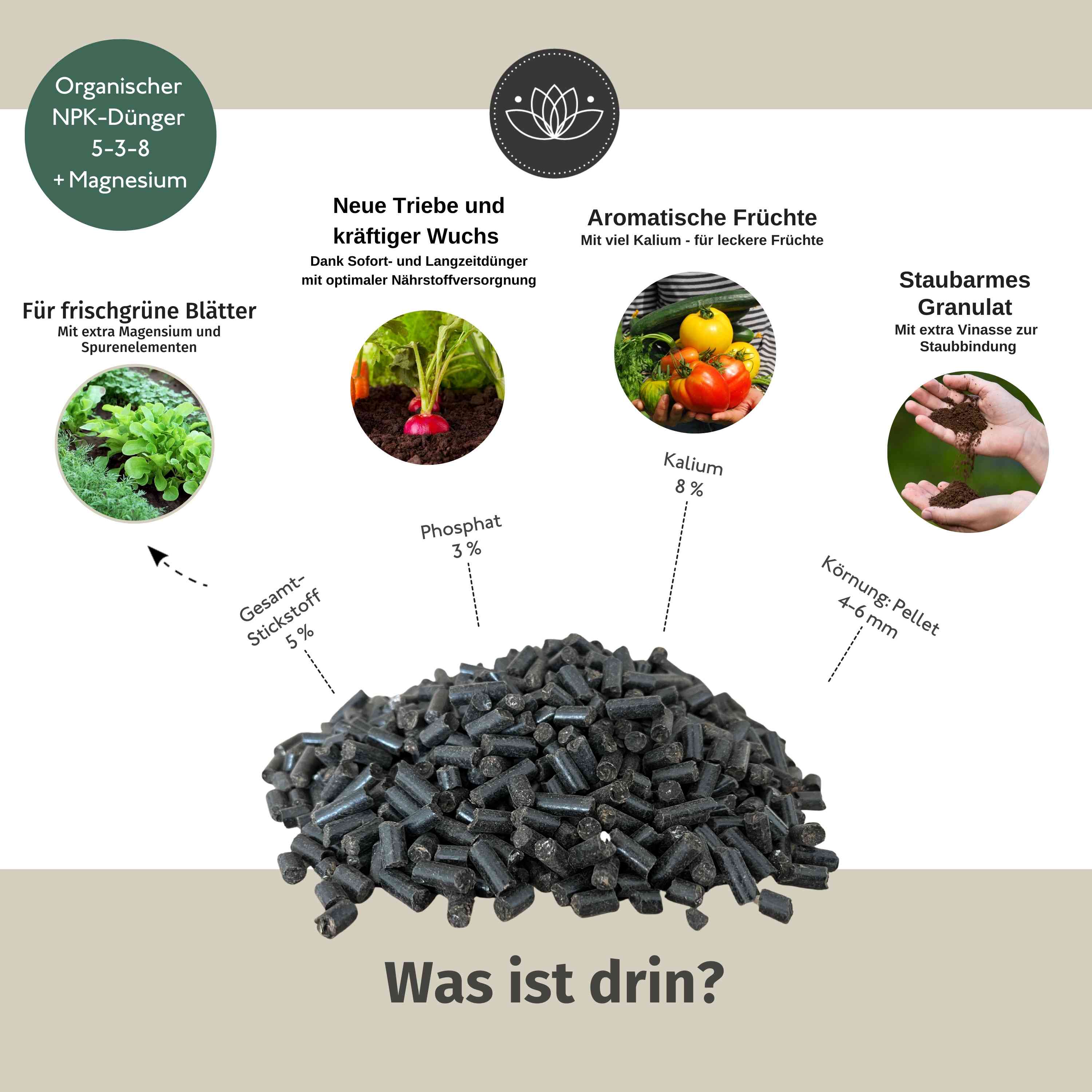 Gemüsedünger Bio Langzeit - 900 g