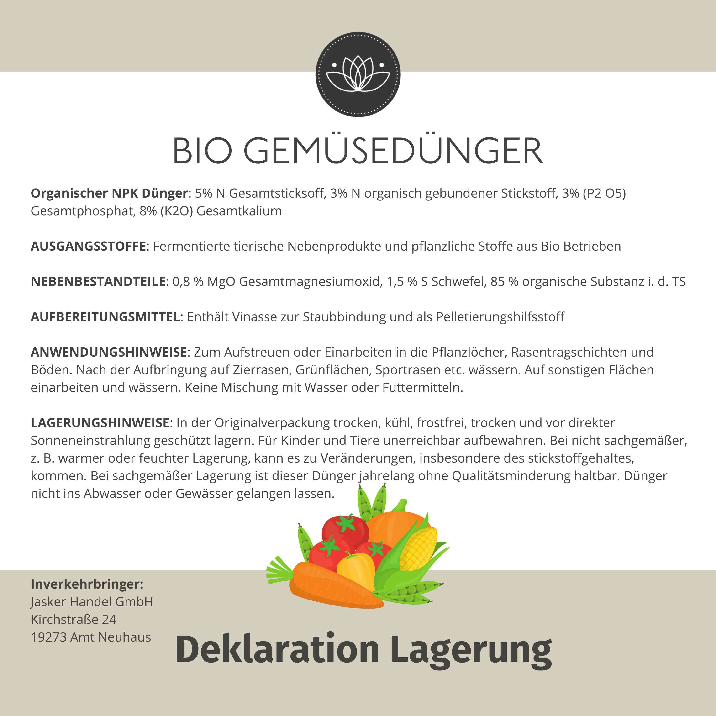 Gemüsedünger Bio Langzeit - 900 g