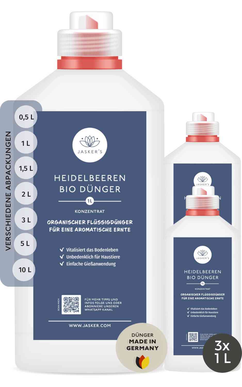 Heidelbeer Dünger flüssig 3 L (3x1L)