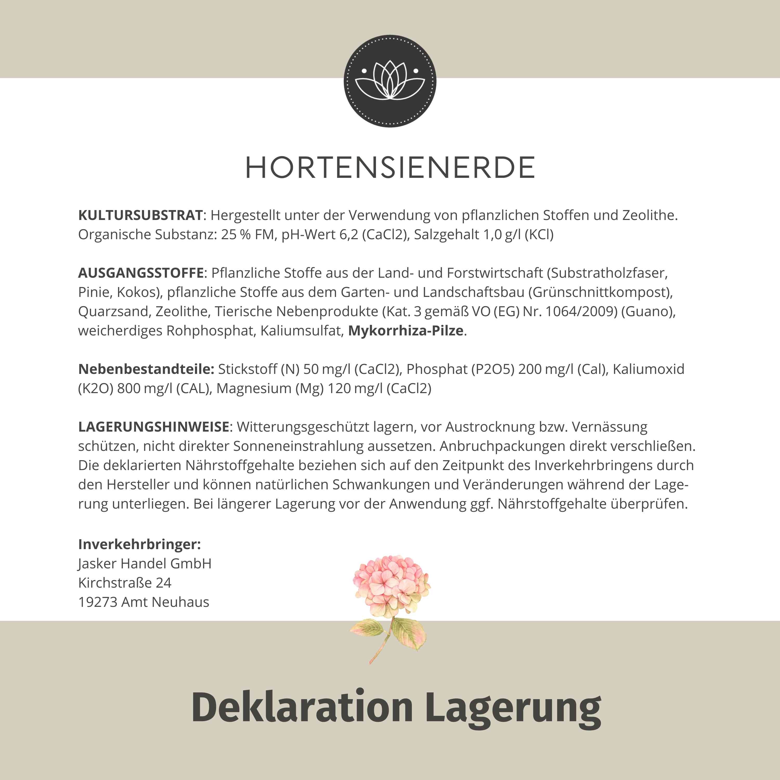 Bio Hortensienerde 50L Rot/Weiß