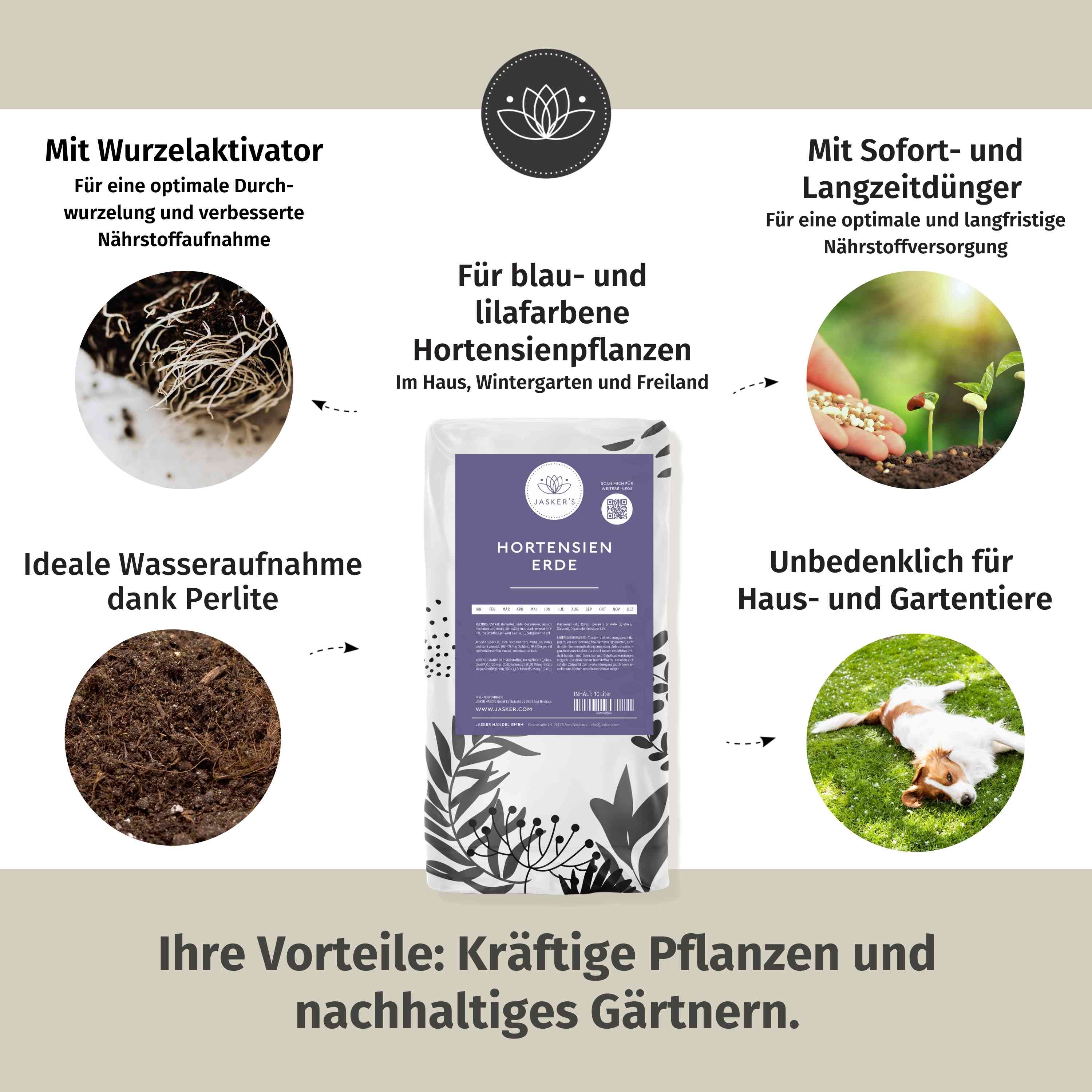 Hortensienerde 10L blau