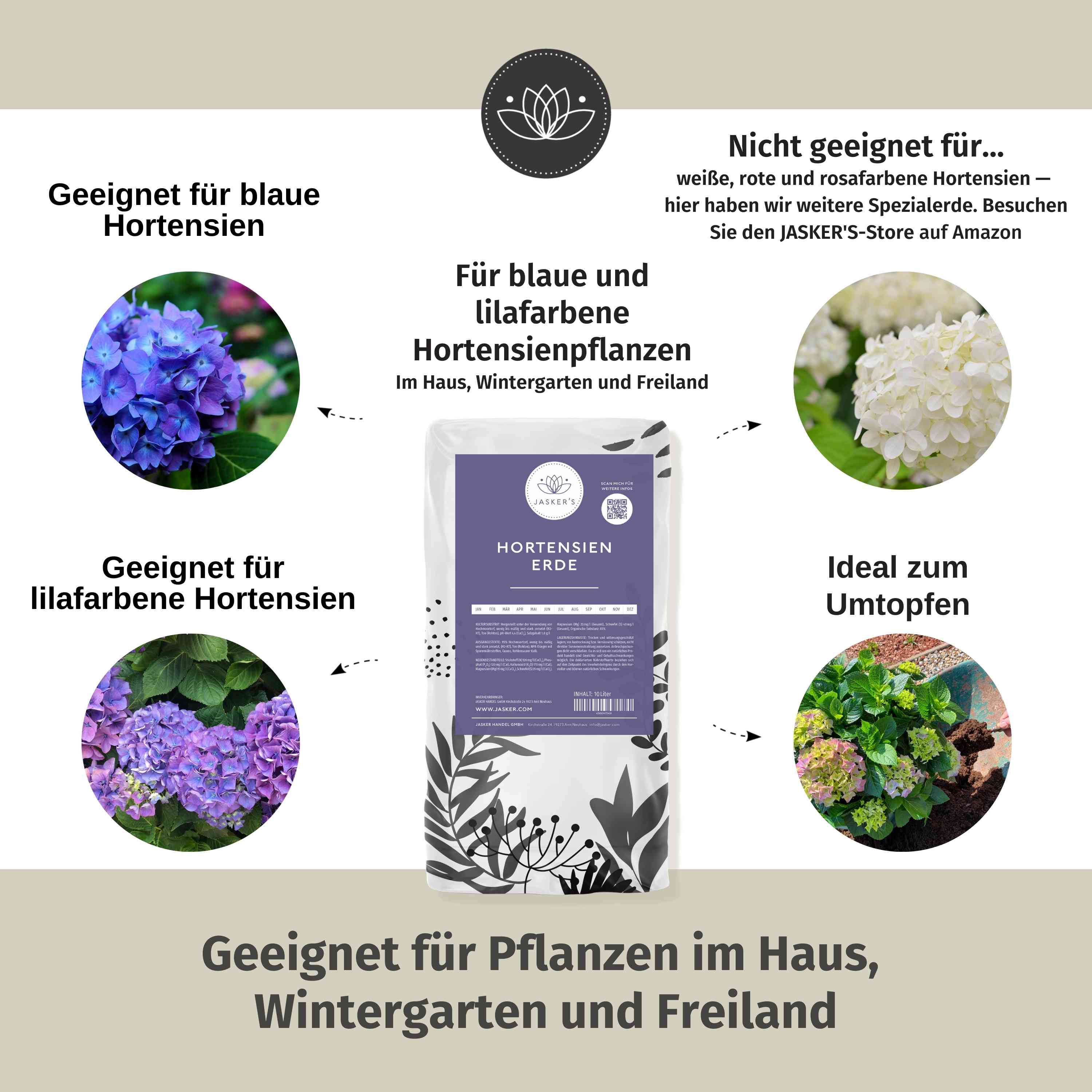Hortensienerde 60L blau