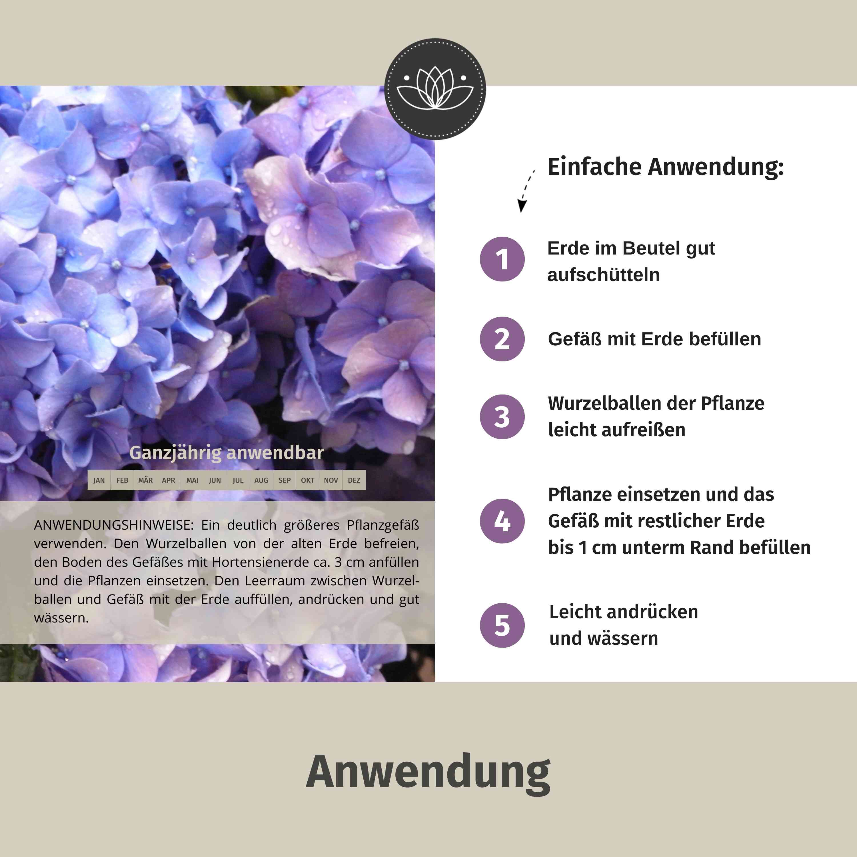 Hortensienerde 10L blau