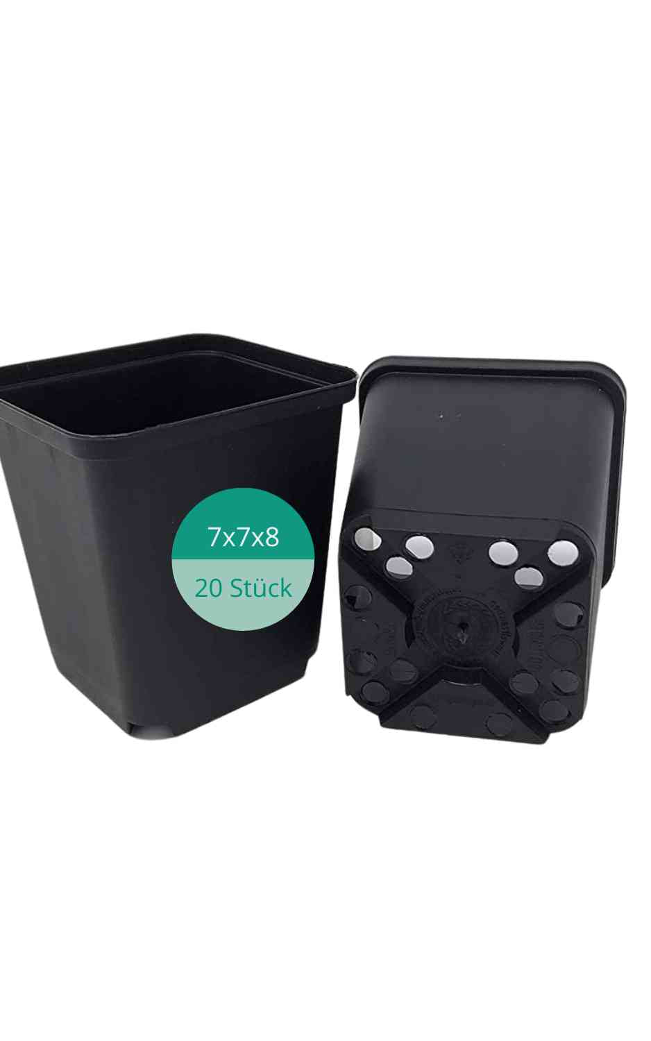 JASKER'S Pflanztopf als Vierecktopf (20, 7x7x8)