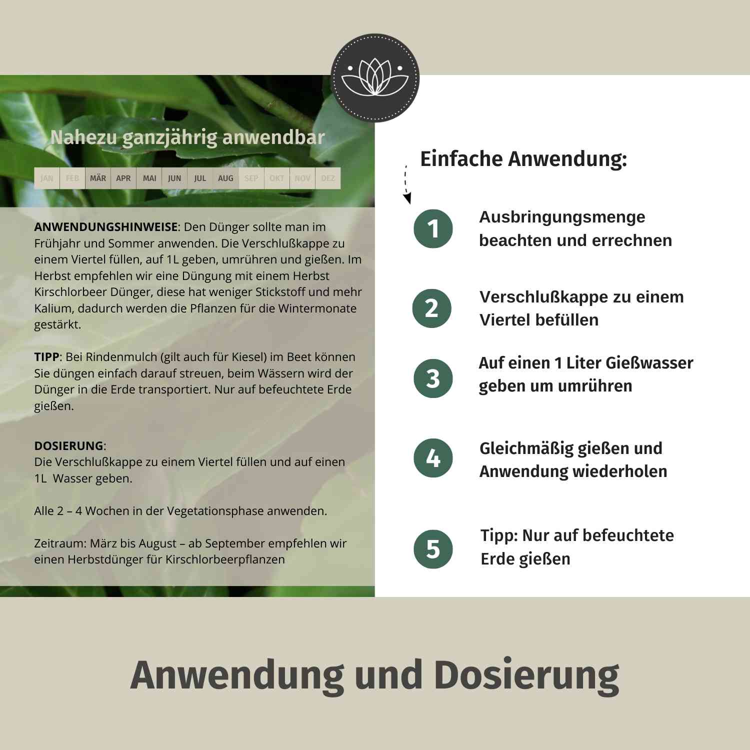 Kirschlorbeerdünger flüssig 500ml