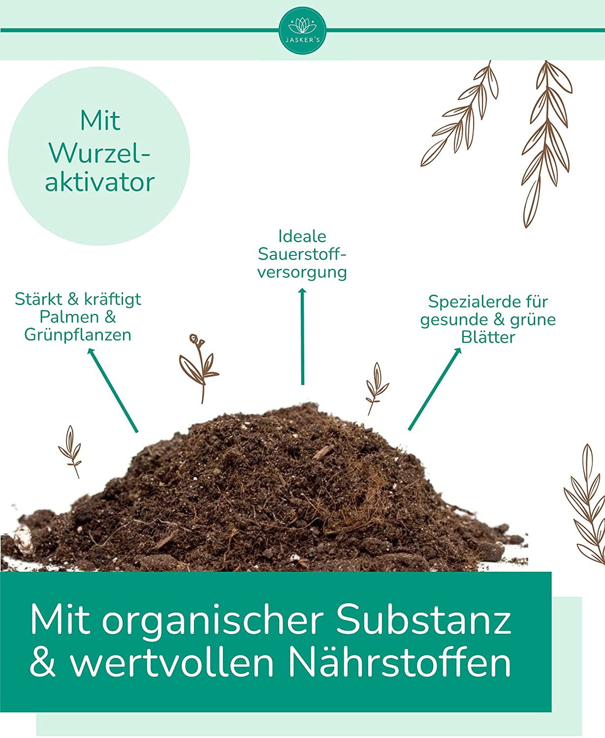 SPARSET Palmenerde Bio + 250ml Palmendünger | Premium Blumenerde Für Palmen