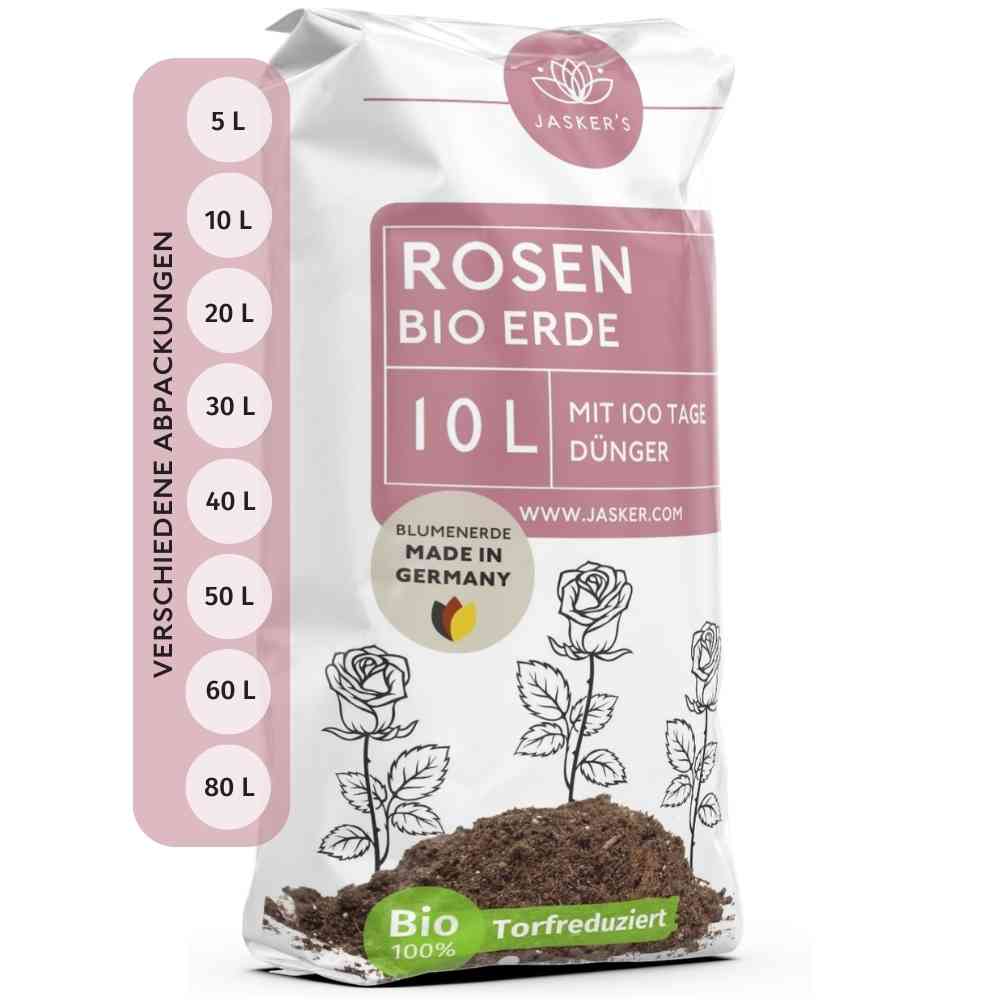 Rosenerde Bio 20 Liter - Blumenerde für Rosen - Erde für Rosen kaufen