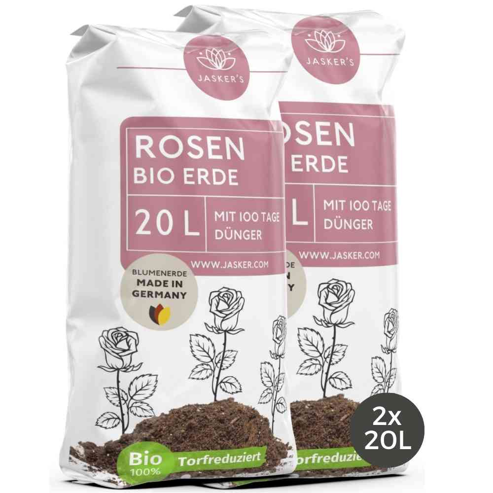 Rosenerde Bio 40 Liter - Blumenerde für Rosen - Erde für Rosen kaufen