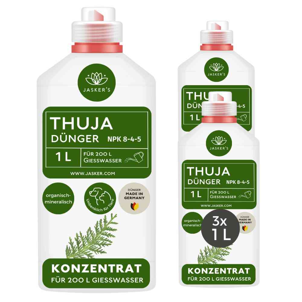 Thuja Dünger flüssig 3 Liter Konzentrat - Flüssigdünger für Koniferen