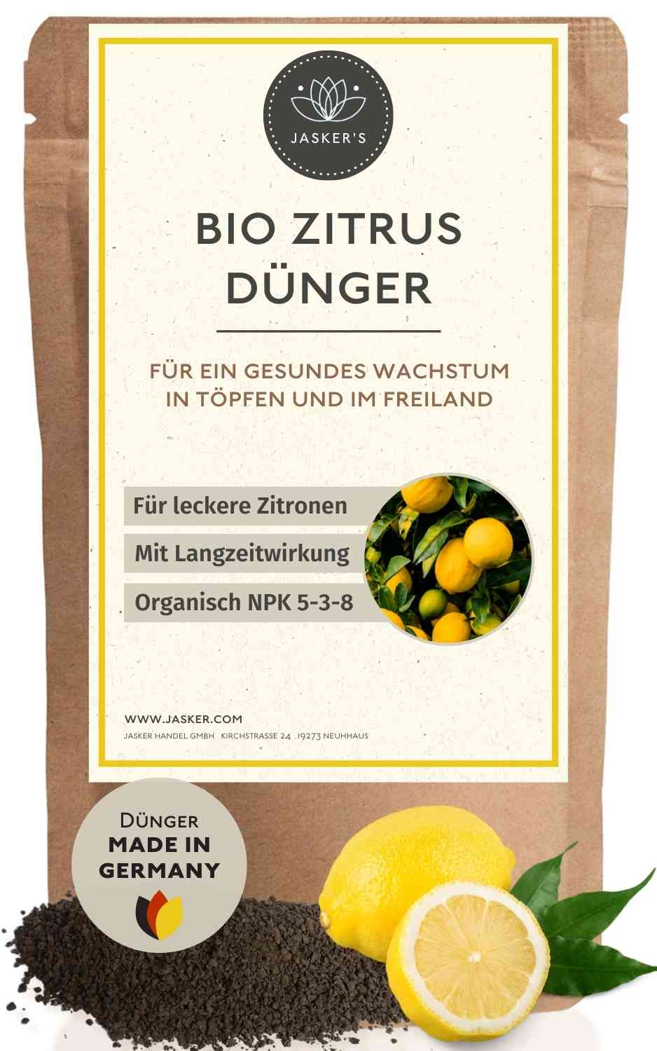 Bio Zitronenbaumdünger mit Langzeitwirkung