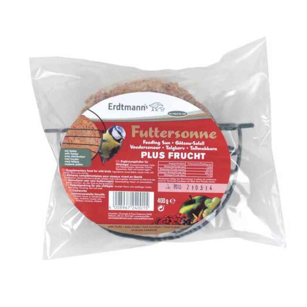 Erdtmann Futtersonne mit Halter 400g