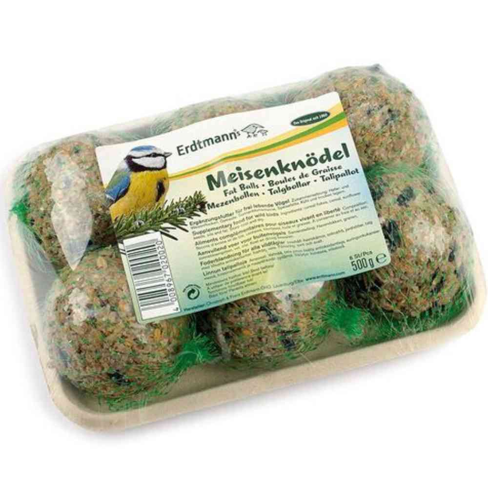 Erdtmanns 6 Meisenknödel mit Netz auf der Schale - 500g