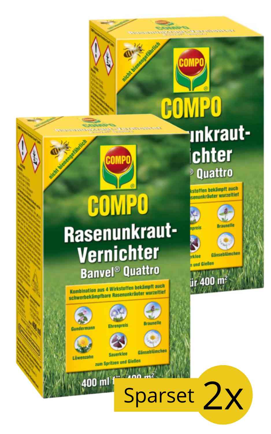 Banvel Quattro 800ml (2x400ml) - Rasen Unkrautvernichter