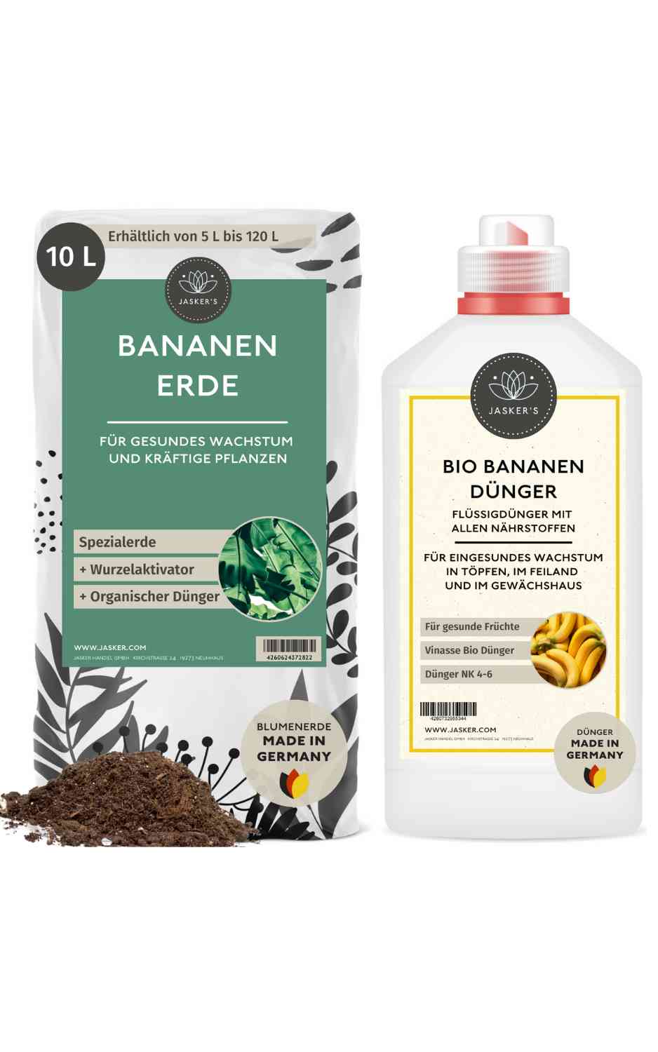 SPARSET Bananenerde 10 L & Bananendünger flüssig 1 L