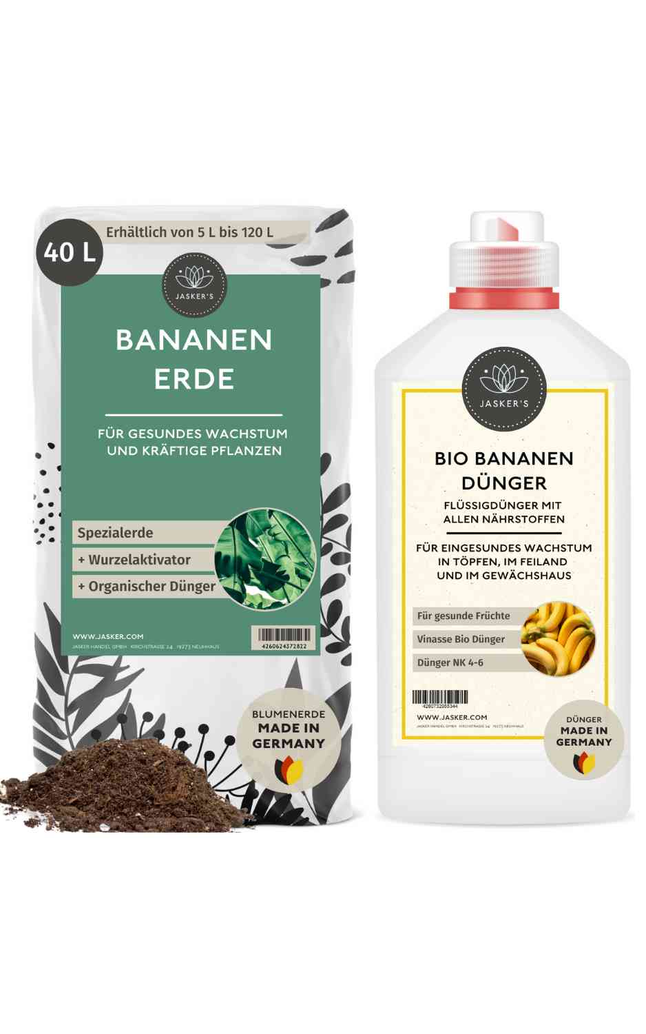 SPARSET Bananenerde 40 L & Bananendünger flüssig 1 L