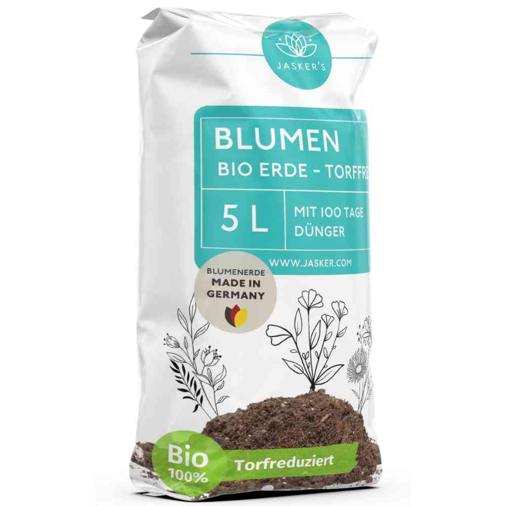 Blumenerde torffrei Bio 5 Liter - torffreie Erde für Pflanzen