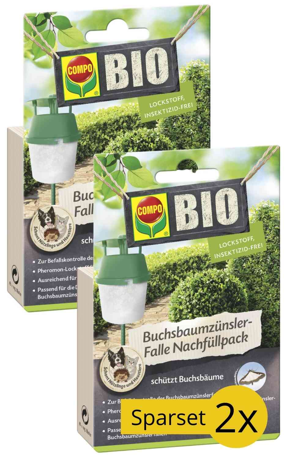 COMPO BIO Buchsbaumzünsler-Falle Nachfüllpack