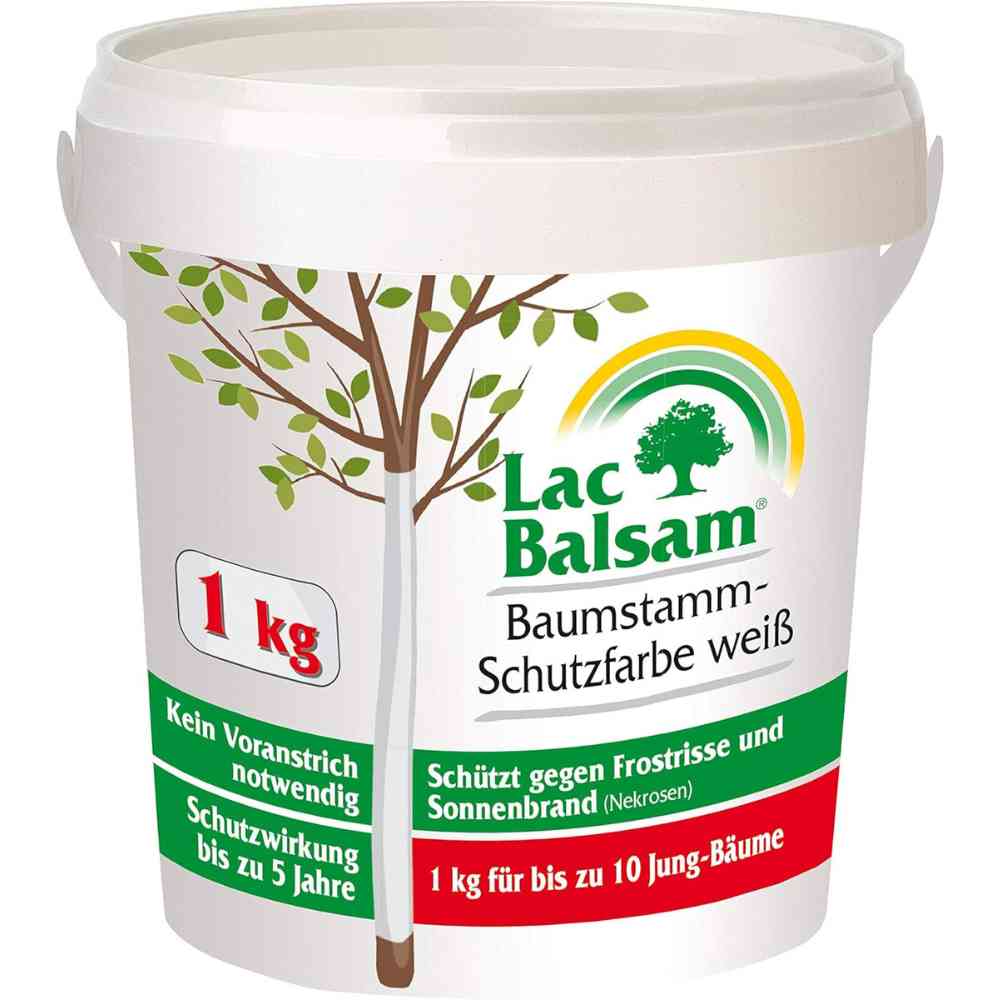 Etisso Lac Balsam Baumstamm-Schutzfarbe weiß 1kg