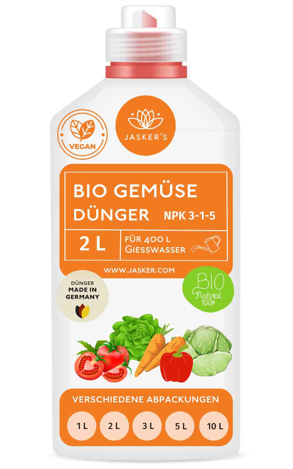 Bio Gemüsedünger flüssig 2 Liter