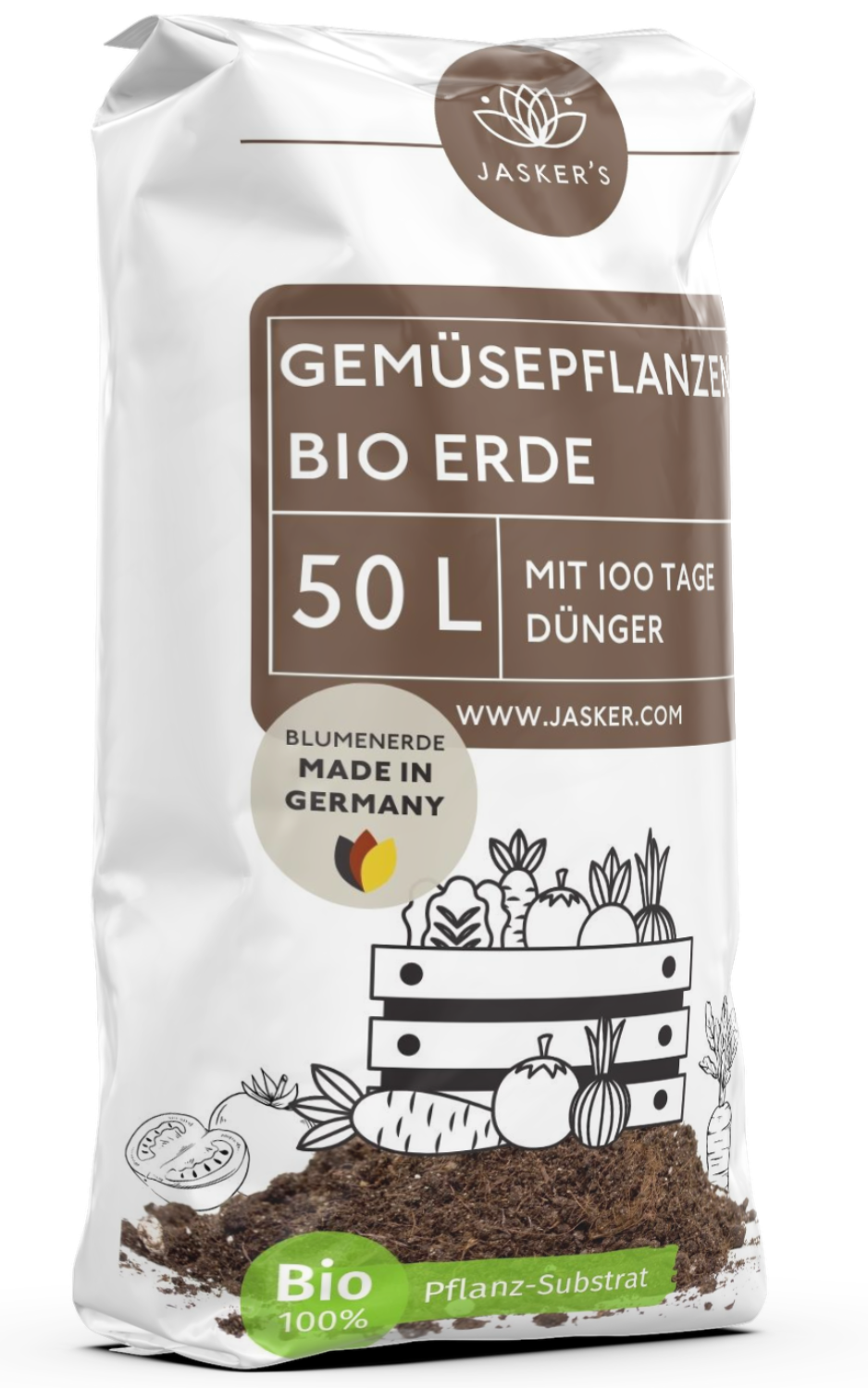 Bio Gemüseerde & Hochbeeterde für Gemüse 50 L