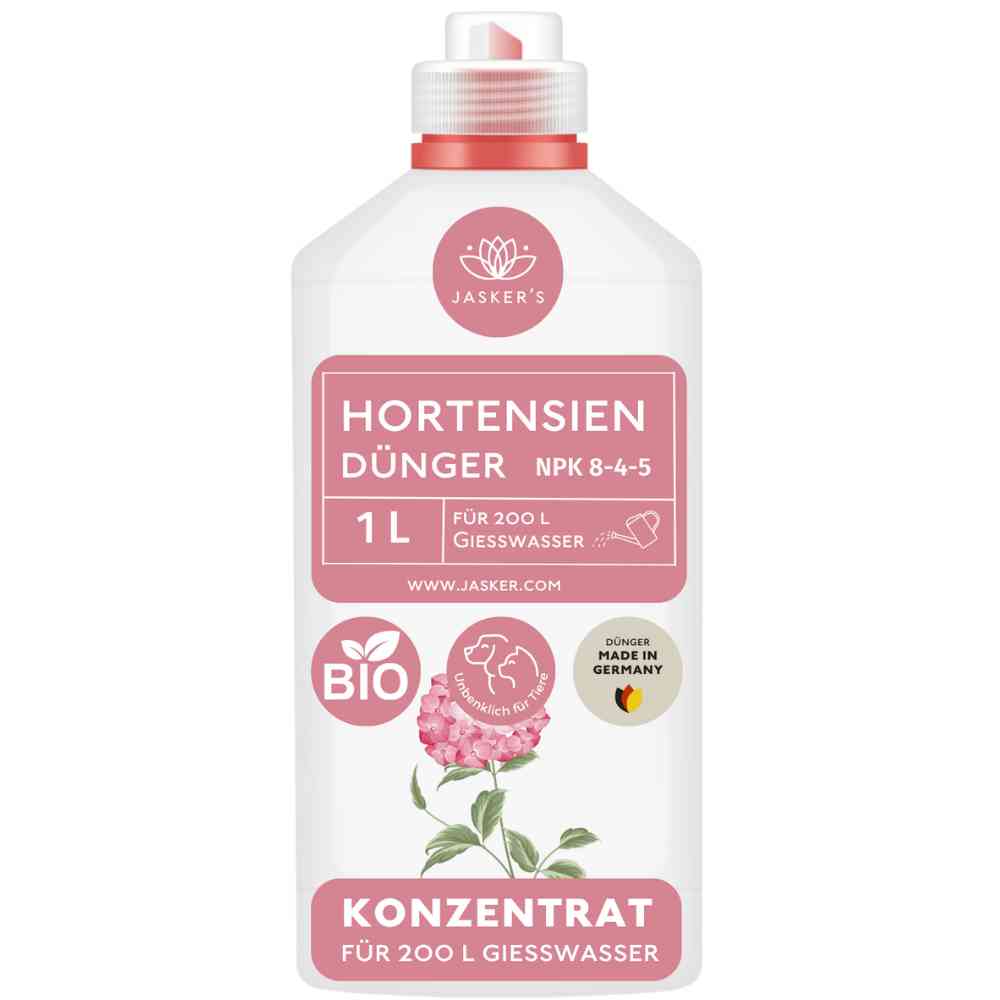 Hortensien Dünger flüssig 1 Liter Konzentrat - Flüssigdünger für Hortensien