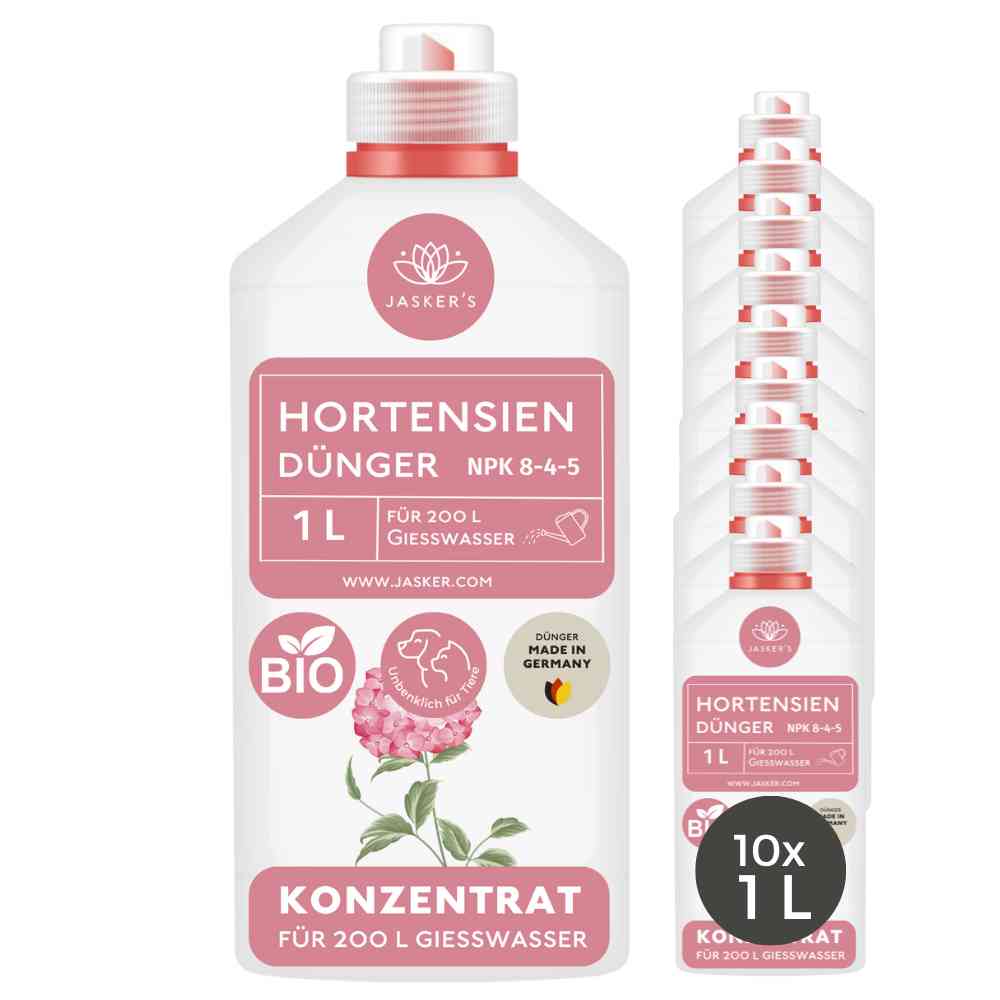 Hortensien Dünger flüssig 10 Liter Konzentrat - Flüssigdünger für Hortensien