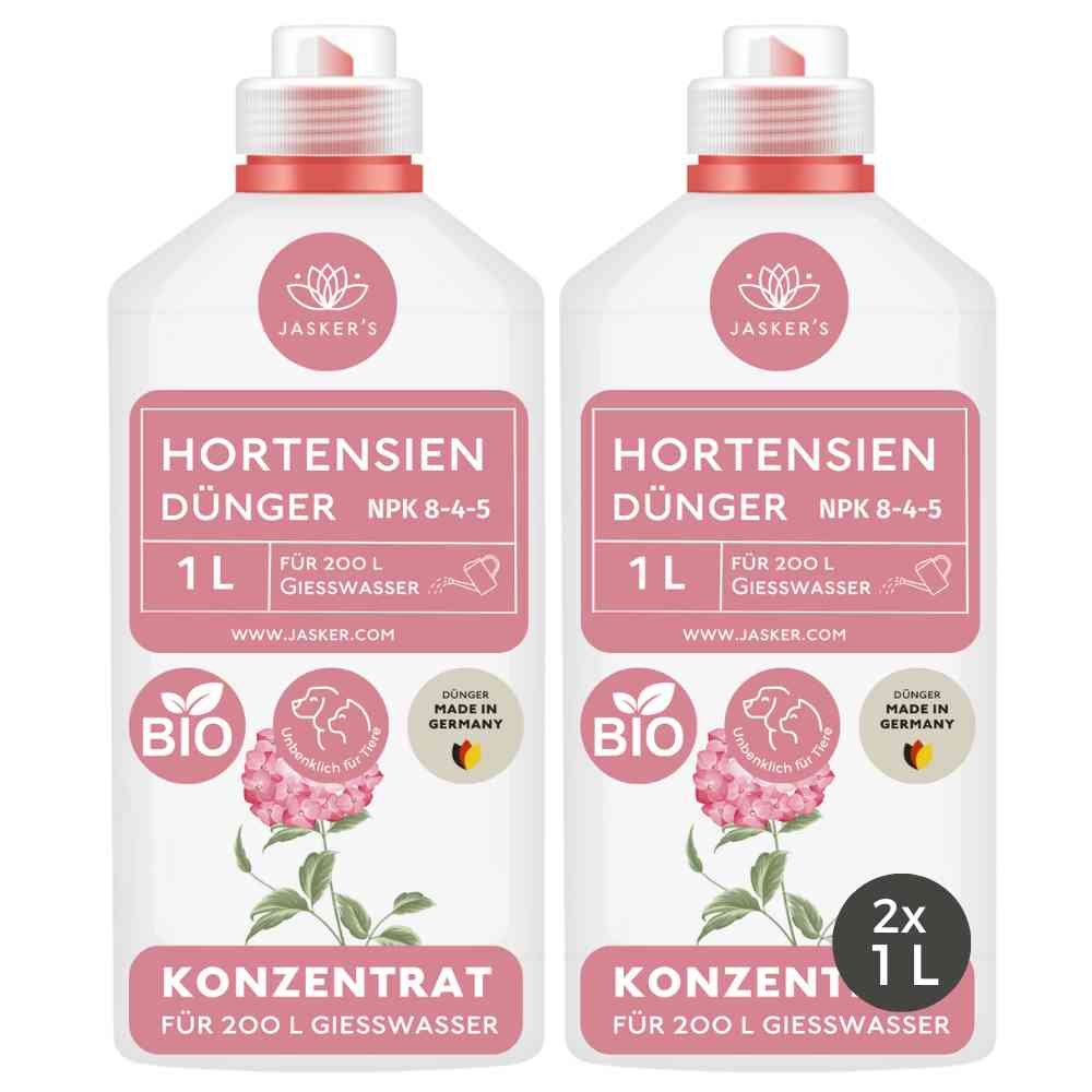 Hortensien Dünger flüssig 2 Liter Konzentrat - Flüssigdünger für Hortensien