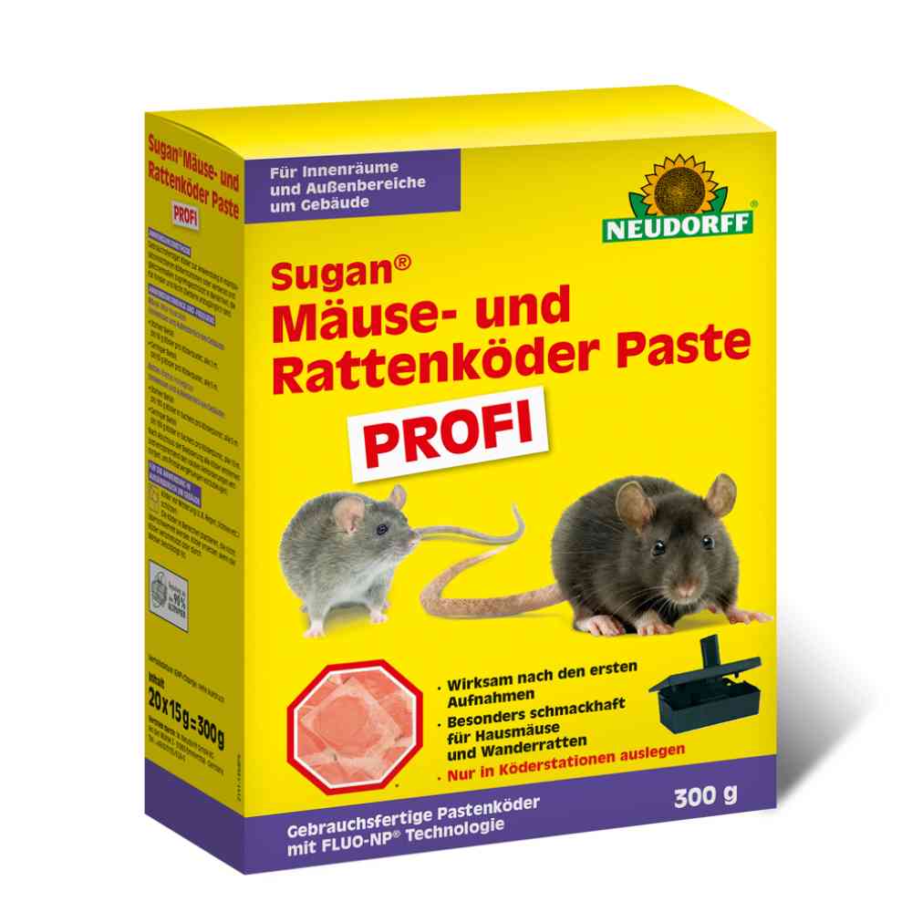 Neudorff Sugan Mäuse- und Rattenköder Paste PROFI 300g