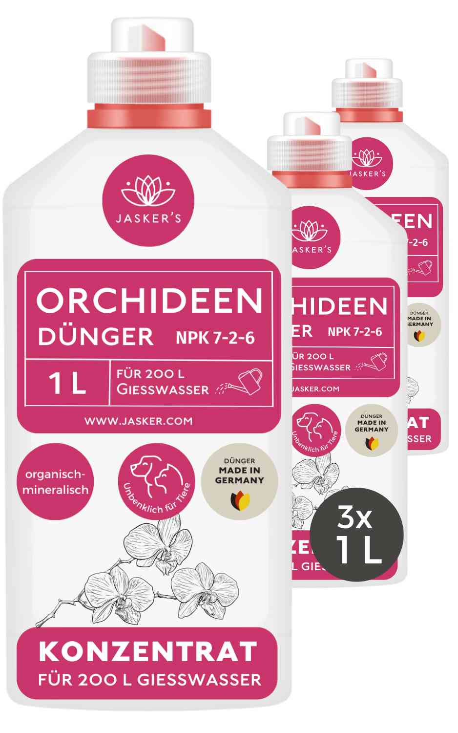 Jaskers Orchideendünger flüssig 3 L