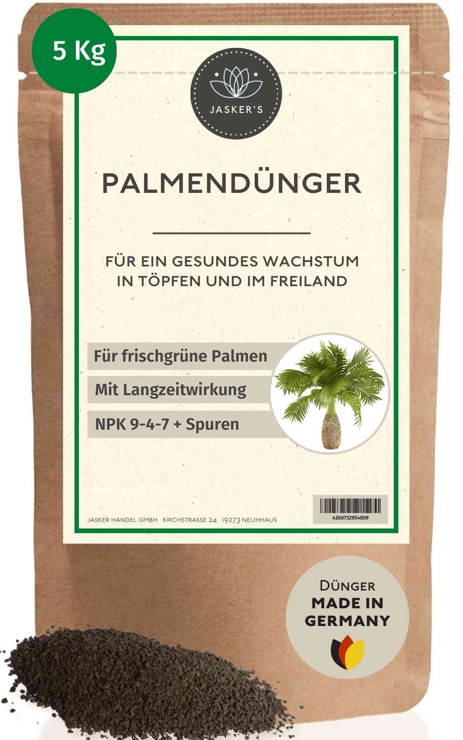 Bio Palmendünger Langzeit 5 Kg Granulat