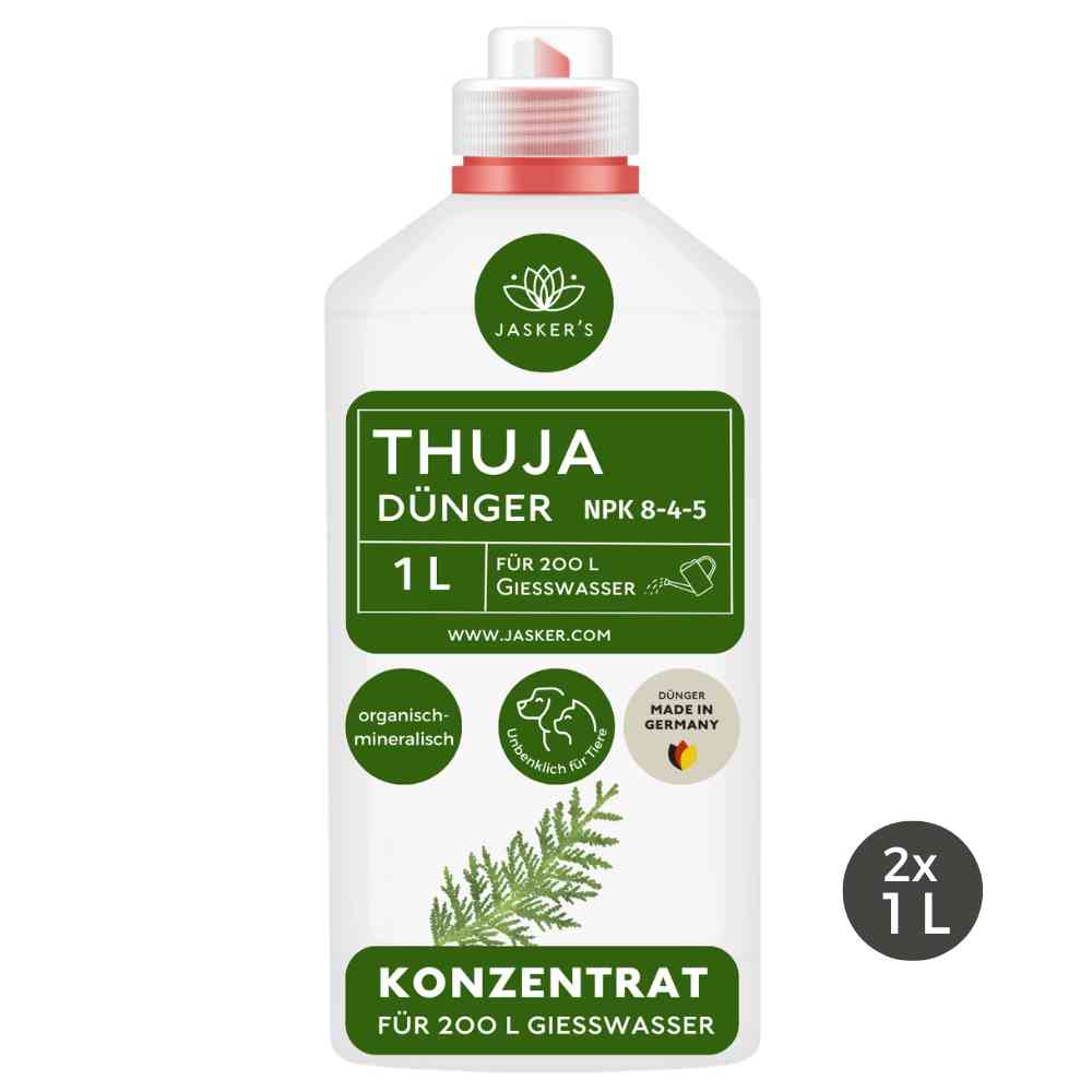 Thuja Dünger flüssig 1 Liter Konzentrat - Flüssigdünger für Koniferen